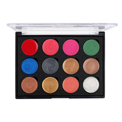 Stars Cosmetics Multicolor 12-Shade Heavily Pigmented Cream Eyeshadow Palette 36g