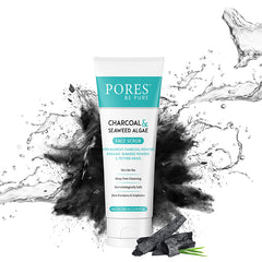 PORES Be Pure Charcoal & Seaweed Algae Face Scrub 100ml
