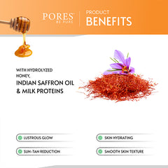PORES Be Pure Saffron and Honey Face Wash 100g