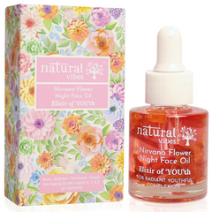 Natural Vibes - Anti Ageing Nirvana Flower Night Face Oil 20ml