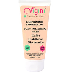 Vigini Skin Lightening Whitening Body Polishing D Tan Exfoliating Scrub Wash 200ml