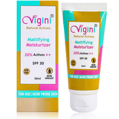 Vigini Anti Acne Oil Control Foaming Toning Cleansing Wash 150ml & Mattifying Moisturizer Gel 50ml