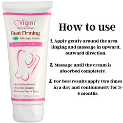 Vigini 100% Natural Actives Breast Bust Enlargement Massage Cream 100 gm