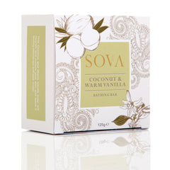 Sovva Coconut X Warm Vanilla Nourishing Bath Bar For All Skin Types (Pack of 2) 125g Each