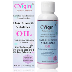 Vigini Natural Redensyl Hair Growth Vitalizer Oil & Hair fall Thinning Control Serum Combo 130ml