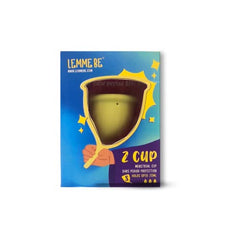 Lemme Be Z Cup Reusable Menstrual Cup | Ultra Soft and Rash Free, FDA Approved | 20ml (Small, Lemon Yellow)