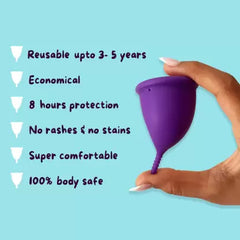 LEMME BE Medium Reusable Menstrual Cup (Pack of 1)