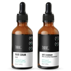 ThriveCo 'Less Dandruff, More Hair' Kit: Hair Growth Serum + Anti-Dandruff Pre-Shampoo Lotion 100ml