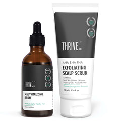 ThriveCo Scalp Kit with Scalp Vitalizing Serum and Scalp Exfoliating Scrub 150ml