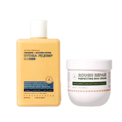 Active Topicals Butter Ball Combo| Rough Repair BHA Daily Relief Cream + Ceramide Moisturising Lotion