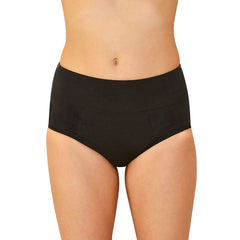 QNIX High Cut Period Underwear | Small | Black