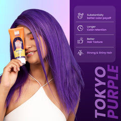 Anveya Tokyo Purple Semi Permanent Hair Color 100ml
