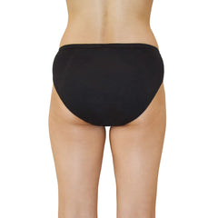 QNIX BacQup Period Underwear | Medium | Black | Pack of 4