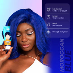 Anveya Moroccan Blue Semi Permanent Hair Color 100ml