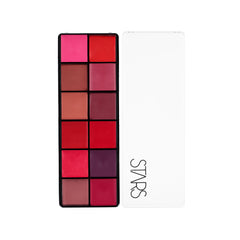 Stars Cosmetics Heavily Pigmented, Smooth  Finish, 12 Shade Lipstick Colors Palette 72g
