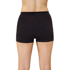 QNIX Boxer Brief Period Underwear | XL | Black | Pack of 2