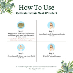 Cultivator's Organic Herbal Hair Volumizing Mask - Natural Volumizer - 100g