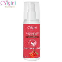Vigini Intimate Strawberry Lubricant Water Based Massage Gel 50ml