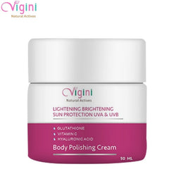 Vigini 100% Natural Actives Lightening Brightening Body Polishing Cream 50ml