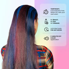 Anveya Colorisma Temporary Hair Color Makeup - Galaxy Blue 30ml