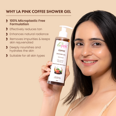La Pink Coffee Shower Gel with White Haldi | 250ml