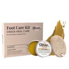 Ghar Soaps Foot Cream For Cracked Heels With Scrub Stone 50g