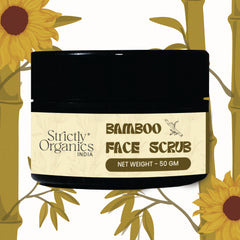STRICTLY ORGANICS Exfoliating Face Scrub With Bamboo & Matcha Green Tea 50g