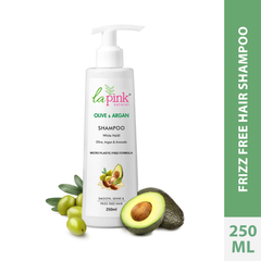 La Pink Olive & Argan Shampoo for Smooth and Frizz-Free Hair | 250ml