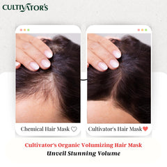 Cultivator's Organic Herbal Hair Volumizing Mask - Natural Volumizer - 100g