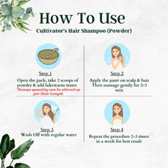Cultivator's Organic Herbal Hair Shampoo Powder - Purifying -250g