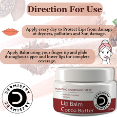 Dermistry Cocoa Butter Lip Care Tint Balm | Retinol SPF 10 | 15ml