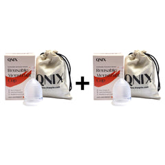 QNIX Reusable Menstrual Cup | Medium | Pack of 2