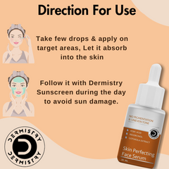 Dermistry Skin Perfecting Fairness Face Serum | Resorcinol Kojic Acid | 30ml