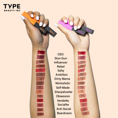 Type Beauty Inc Soak It Lipstick