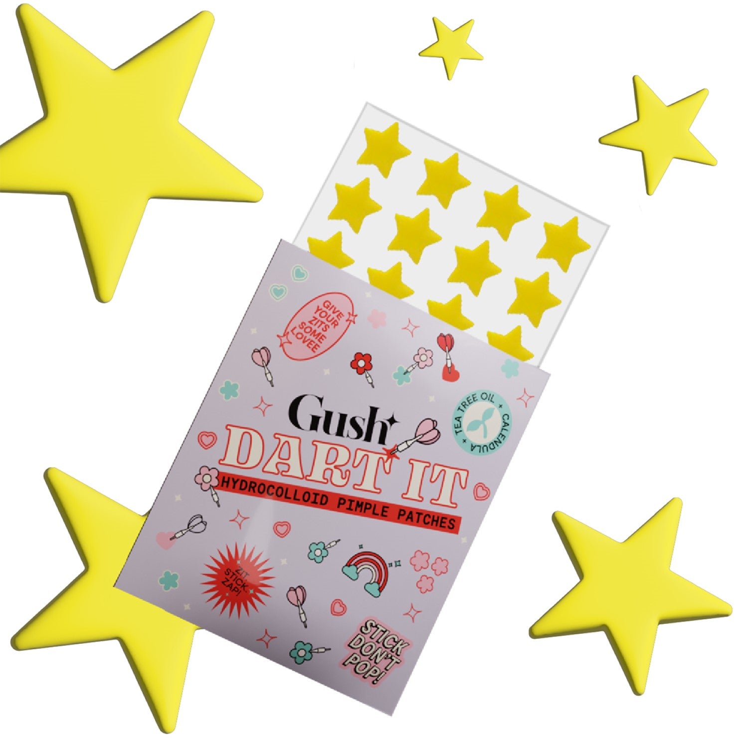 Gush Beauty Dart Its' - Super Star Anti-Acne Hydrocolloid Pimple Patches 0.3g
