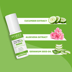PORES Be Pure Aloe Vera & Cucumber Face Toner with Geranium Seed Oil 100ml | Use code : PBPBOGO