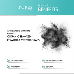 PORES Be Pure Seaweed Algae & Charcoal Face Wash 100ml