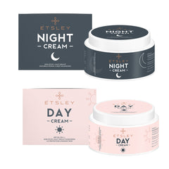 ETSLEY Day & Night Cream | Day Cream UV Protection SPF 50 PA+++ Sunscreen, White Glow Night Cream 100gm
