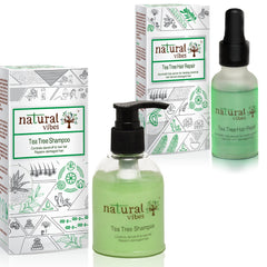 Natural Vibes Ayurvedic Anti Dandruff and Hair Fall Treatment (Pack of 2)
