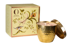 Ohria Ayurveda Rose And Oud Luxury Copper/Brass Candle 230g