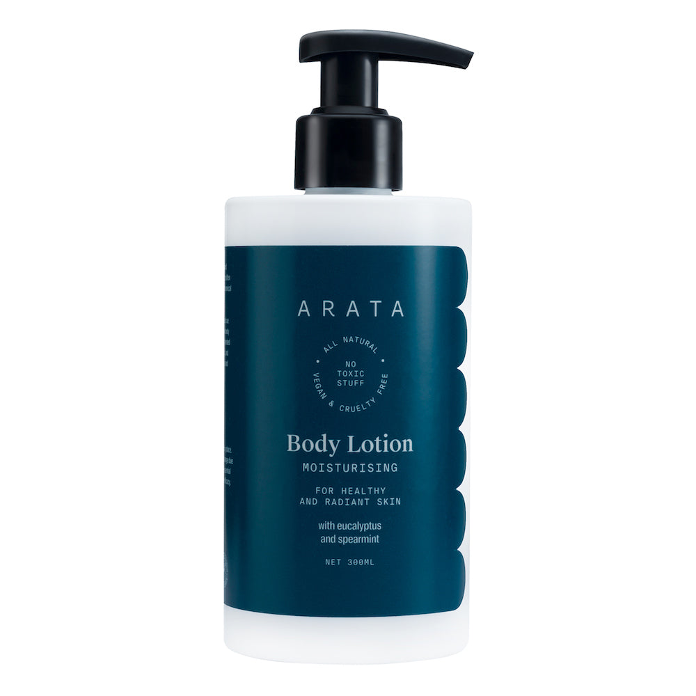Arata Natural Moisturising Body Lotion for Dry Skin | All-Natural, Vegan & Cruelty-Free | Intensive Nourishment, Rejuvenates & Soothes Dry Skin 300ml