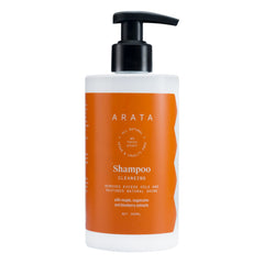 Arata Natural Cleansing Shampoo | All-Natural, Vegan & Cruelty-Free | Removes Excess Oil & Restores Natural Shine 300ml