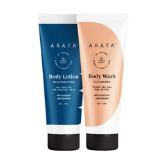 Arata Natural Body Care Set| All-Natural, Vegan & Cruelty-Free | For Intensive Nourishment & Toxin-Free Cleansing 150ml