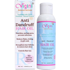 Vigini Anti-Dandruff + Damage Control & Nourishing Tonic + Early Greying Prevention Hair Oils Set (Set of 3) 100ml Each