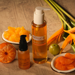 Natural Vibes Ayurvedic Vitamin C Brightening Skin Care Regime (Pack of 2)