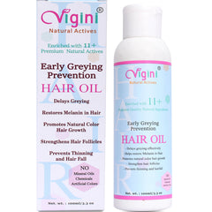 Vigini Early Greying Prevention + Damage Control & Nourishing Revitalizer Hair Oils (Set of 2) 100ml Each