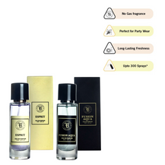 Fragrance & Beyond Fusion Aqua and Esprit Eau De Parfum Combo For Men and Women 30ml each