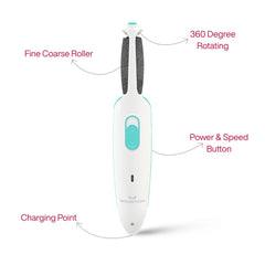 WINSTON Electric Callus Remover Cordless Rechargeable Battery Operated Adjustable Speed Foot Scrubber
