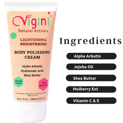 Vigini Skin Lightening Whitening Fairness Body Polishing Cream 100g