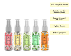 Fragrance & Beyond Face Mist 50ml each | Set of 5 | Green Tea, Rose, Vitamin C, Jasmine & Mint